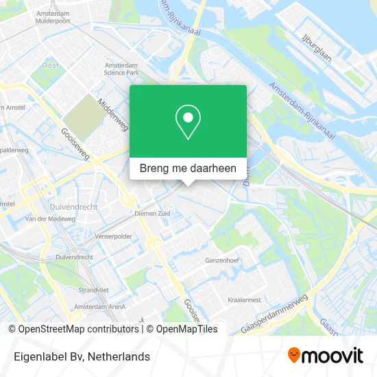 Eigenlabel Bv kaart