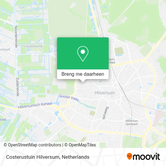 Costerustuin Hilversum kaart