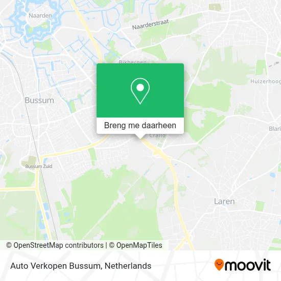 Auto Verkopen Bussum kaart