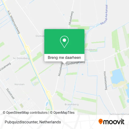 Pubquizdiscounter kaart