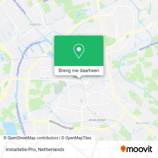 Installatie-Pro kaart