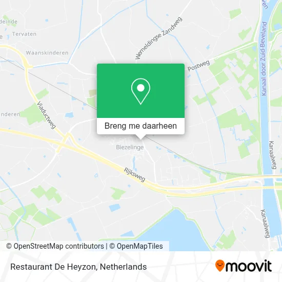 Restaurant De Heyzon kaart
