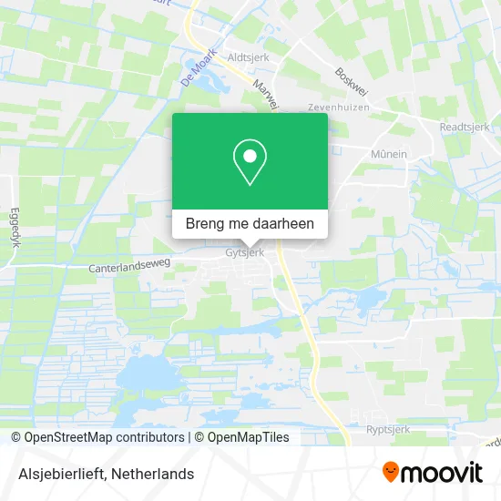Alsjebierlieft kaart