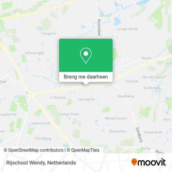 Rijschool Wendy kaart