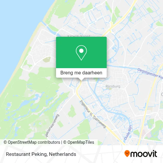 Restaurant Peking kaart