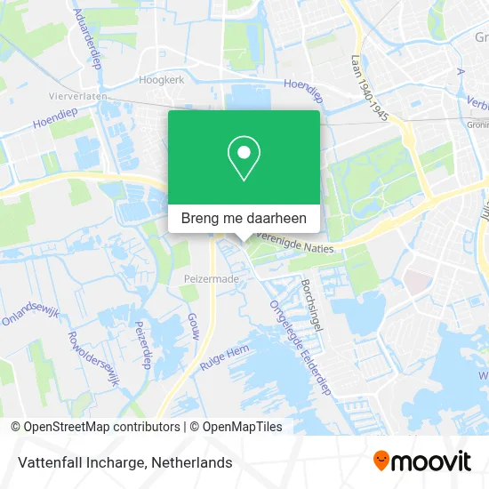 Vattenfall Incharge kaart