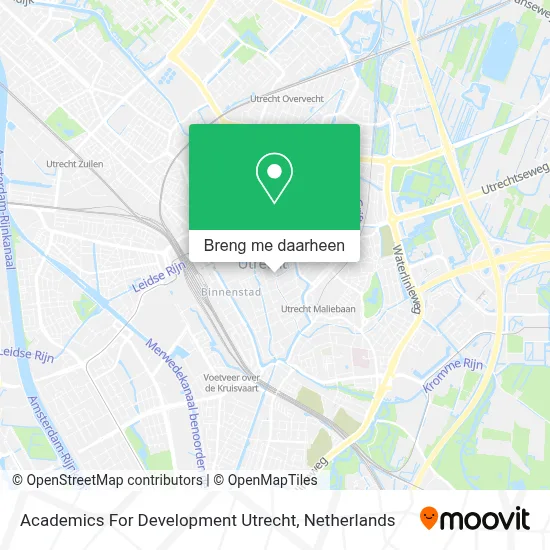 Academics For Development Utrecht kaart