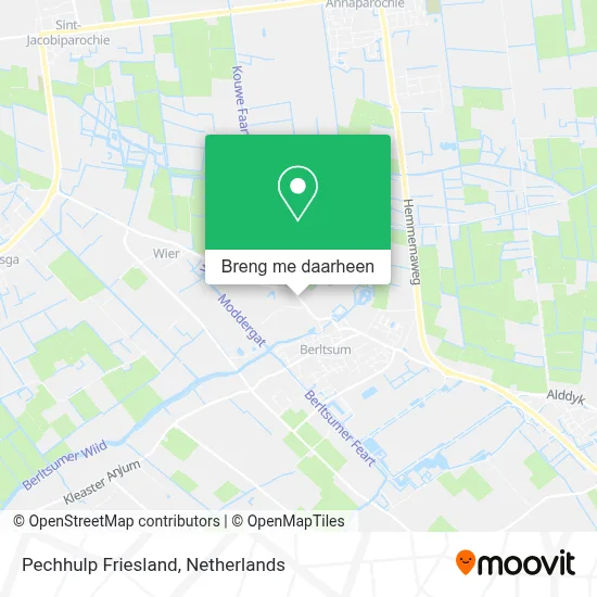 Pechhulp Friesland kaart