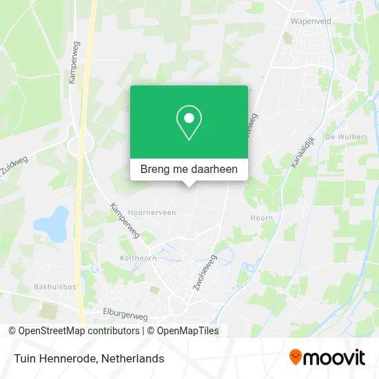 Tuin Hennerode kaart