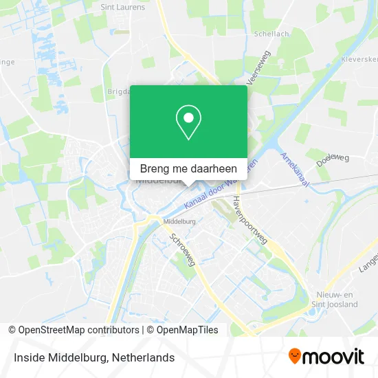 Inside Middelburg kaart