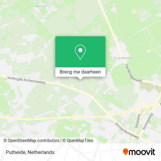Putheide kaart