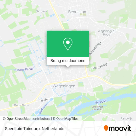 Speeltuin Tuindorp kaart