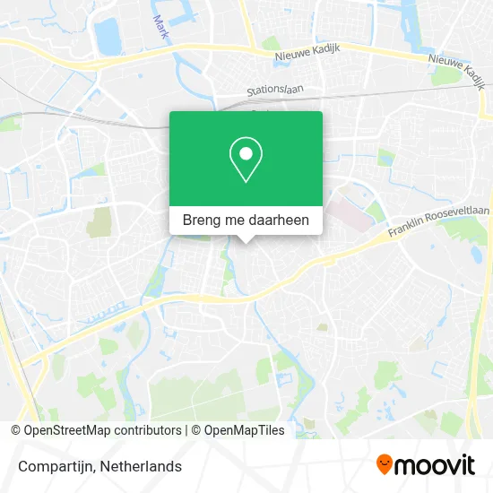 Compartijn kaart