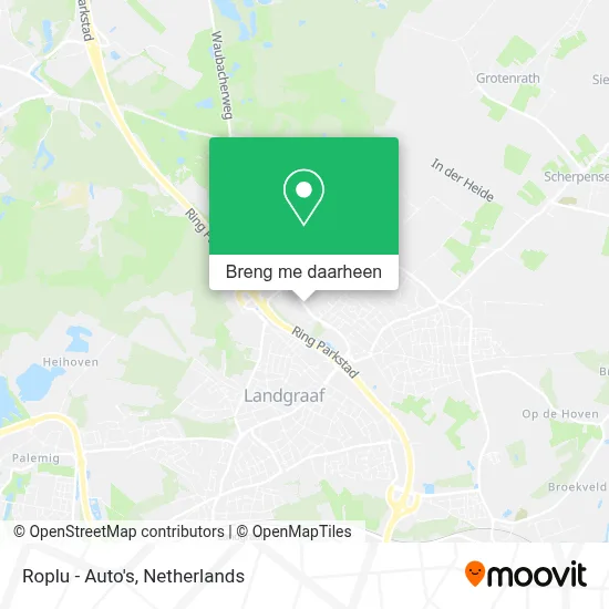 Roplu - Auto's kaart