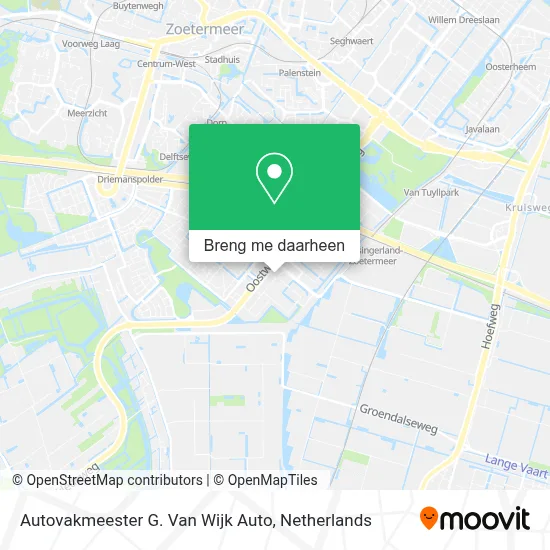 Autovakmeester G. Van Wijk Auto kaart