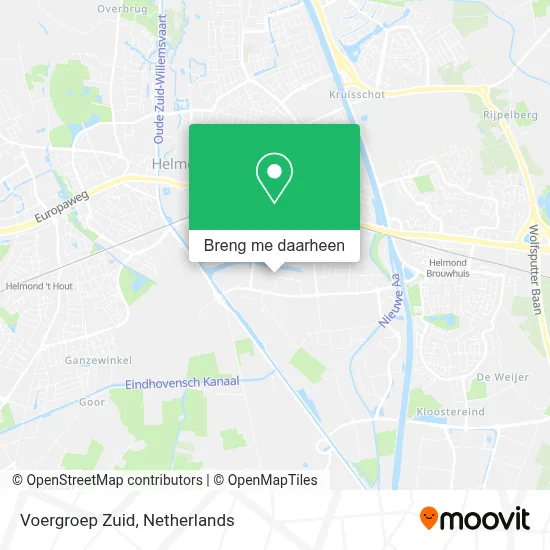 Voergroep Zuid kaart