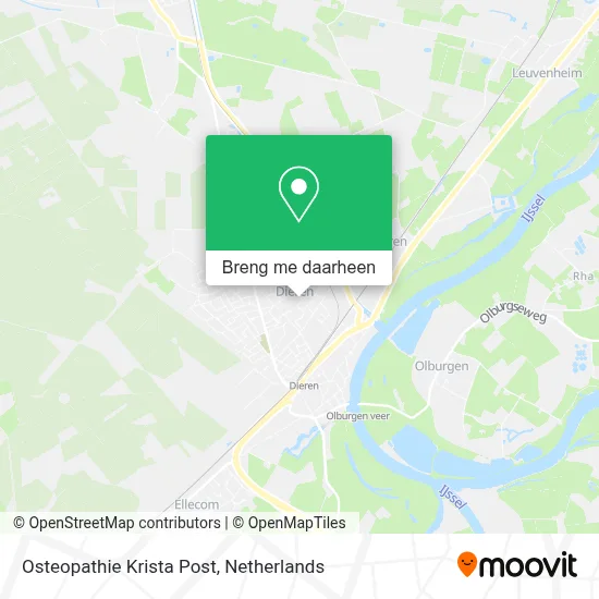 Osteopathie Krista Post kaart