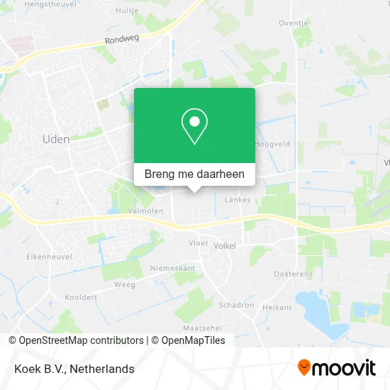 Koek B.V. kaart