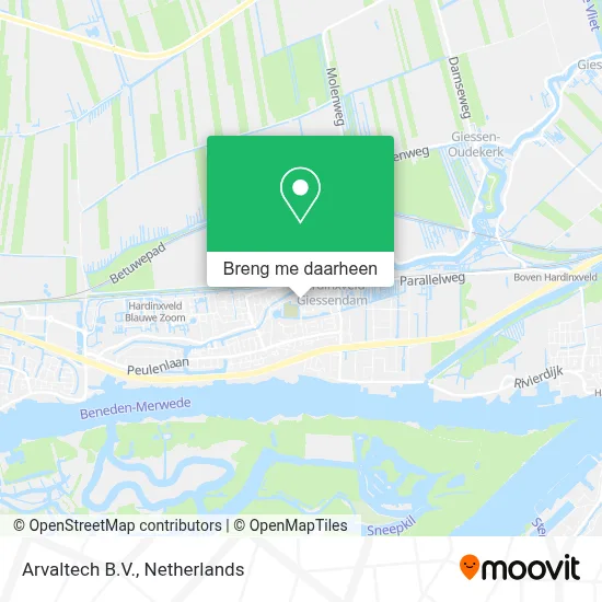Arvaltech B.V. kaart