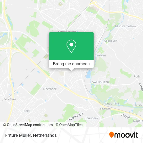 Friture Muller kaart