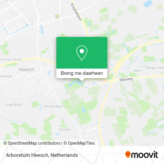 Arboretum Heesch kaart