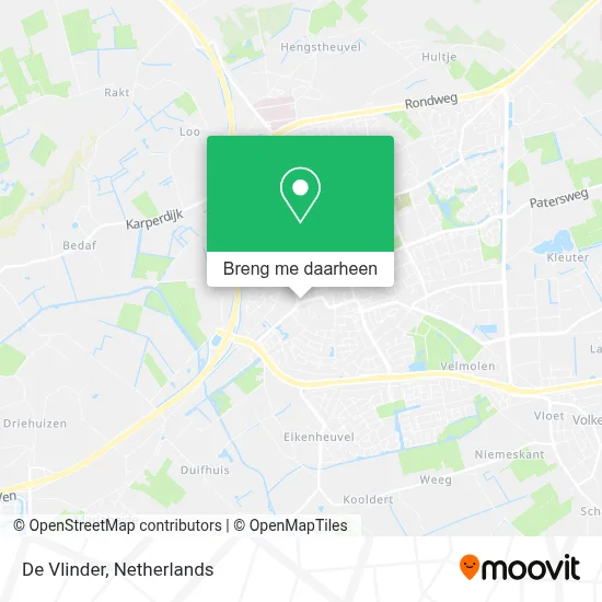 De Vlinder kaart