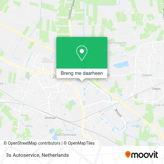 3s Autoservice kaart