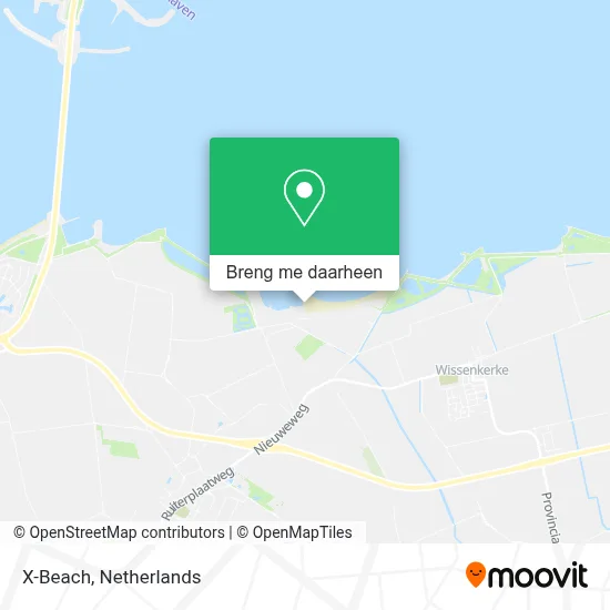 X-Beach kaart