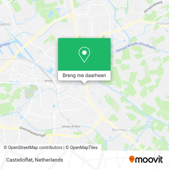 Castelloflat kaart
