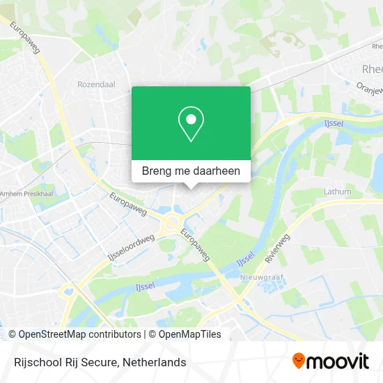 Rijschool Rij Secure kaart