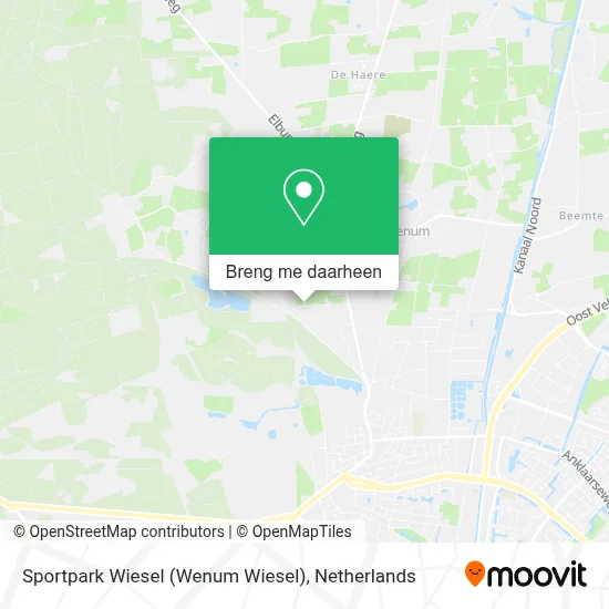 Sportpark Wiesel (Wenum Wiesel) kaart