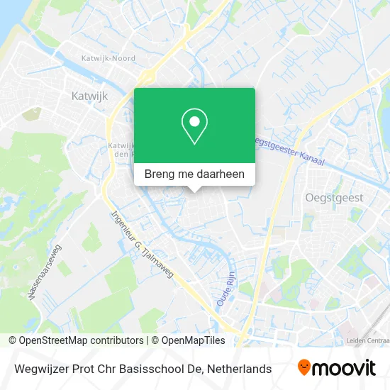 Wegwijzer Prot Chr Basisschool De kaart