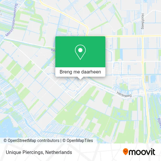 Unique Piercings kaart