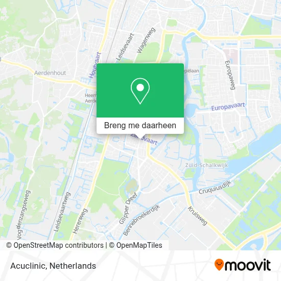 Acuclinic kaart