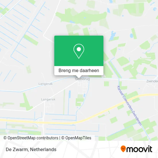 De Zwarm kaart