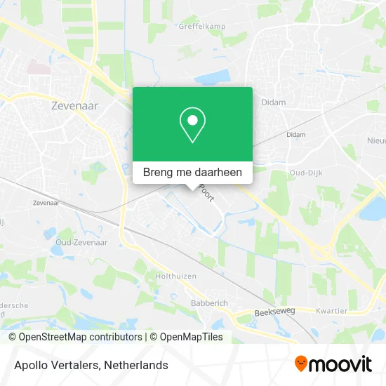 Apollo Vertalers kaart