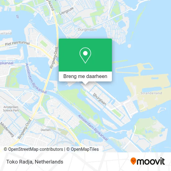 Toko Radja kaart