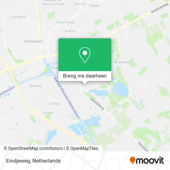 Eindjeweg kaart