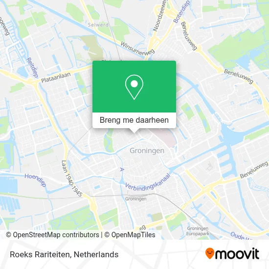Roeks Rariteiten kaart