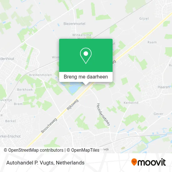 Autohandel P. Vugts kaart