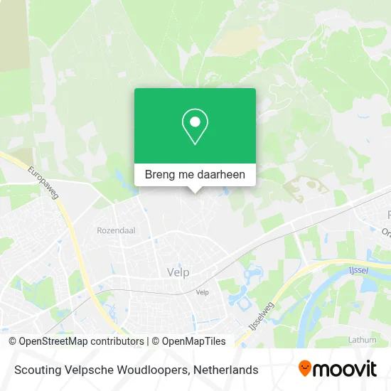Scouting Velpsche Woudloopers kaart