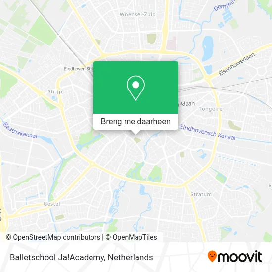 Balletschool Ja!Academy kaart