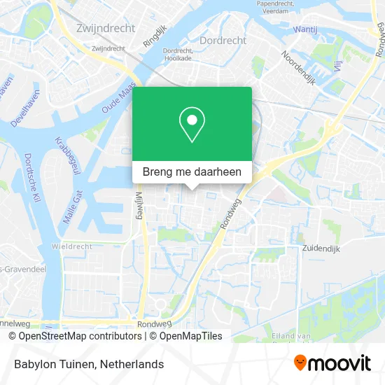 Babylon Tuinen kaart