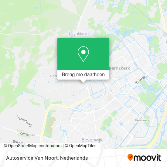 Autoservice Van Noort kaart