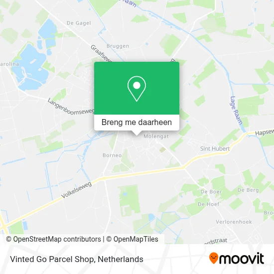 Vinted Go Parcel Shop kaart