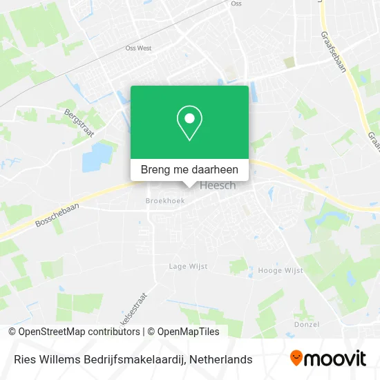 Ries Willems Bedrijfsmakelaardij kaart