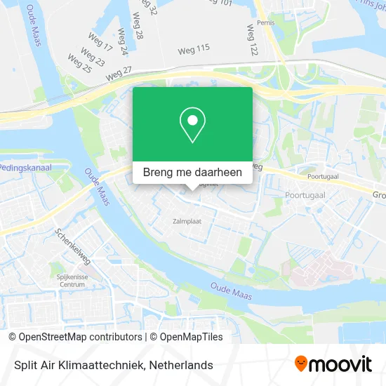 Split Air Klimaattechniek kaart