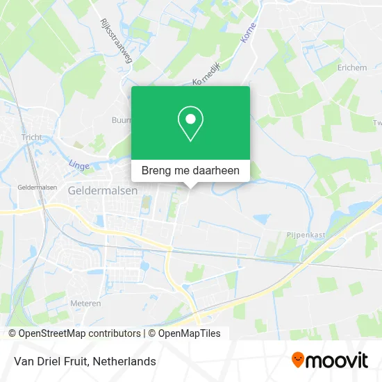 Van Driel Fruit kaart