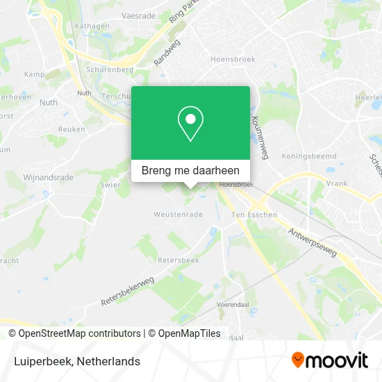 Luiperbeek kaart