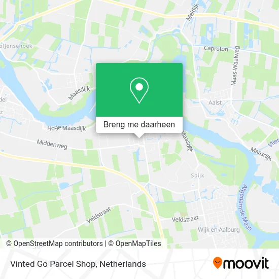 Vinted Go Parcel Shop kaart